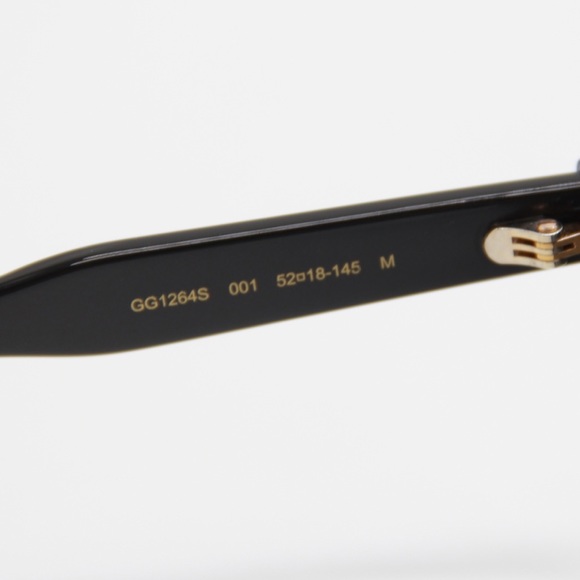 NEW GUCCI GG1264S 001 BLACK SUNGLASSES - Picture 13 of 15